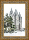 Salt Lake City Temple Evergreen Christmas