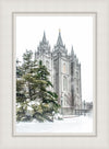 Salt Lake City Temple Evergreen Christmas