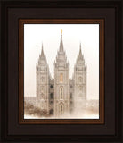 Salt Lake City Temple Quiet Misty Morning