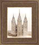 Salt Lake City Temple Quiet Misty Morning