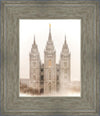 Salt Lake City Temple Quiet Misty Morning