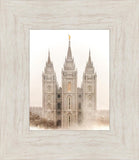 Salt Lake City Temple Quiet Misty Morning