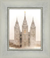 Salt Lake City Temple Quiet Misty Morning