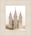 Salt Lake City Temple Quiet Misty Morning