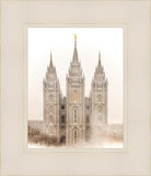 Salt Lake City Temple Quiet Misty Morning