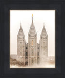 Salt Lake City Temple Quiet Misty Morning