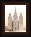 Salt Lake City Temple Quiet Misty Morning