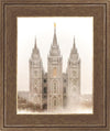 Salt Lake City Temple Quiet Misty Morning