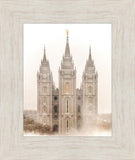 Salt Lake City Temple Quiet Misty Morning