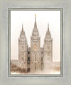 Salt Lake City Temple Quiet Misty Morning