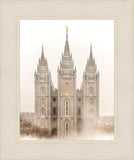 Salt Lake City Temple Quiet Misty Morning