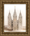 Salt Lake City Temple Quiet Misty Morning