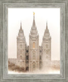 Salt Lake City Temple Quiet Misty Morning