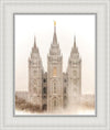 Salt Lake City Temple Quiet Misty Morning