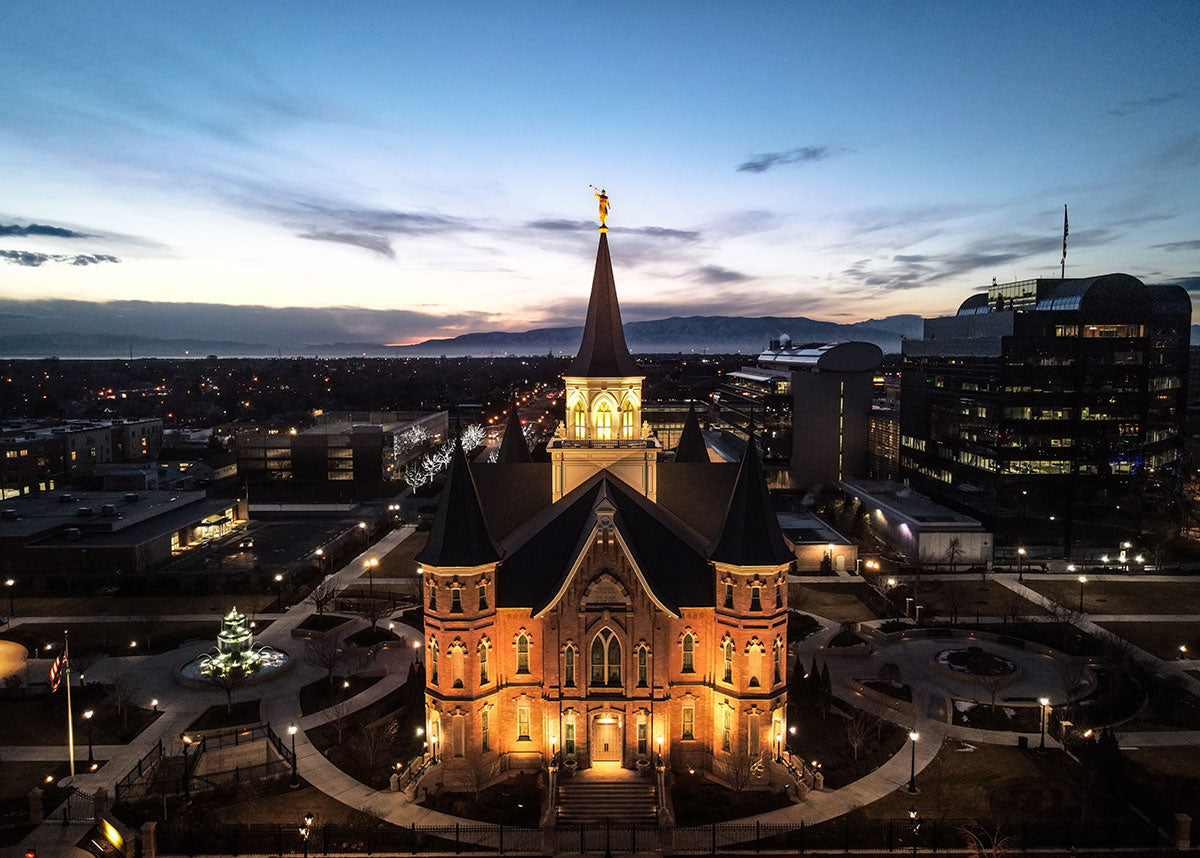 Provo City Center At Dusk