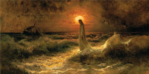 Christ Walking On The Water Large Wall Art