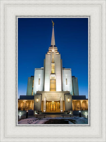 Rexburg Temple at Night