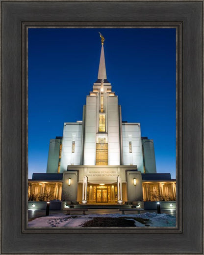 Rexburg Temple at Night