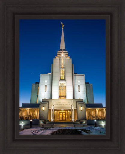 Rexburg Temple at Night