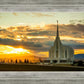 Rexburg Temple - Sunset