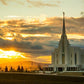 Rexburg Temple - Sunset
