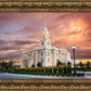 Payson Temple Peaceful Sunrise