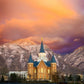 Provo City Center Temple - Colored Sky