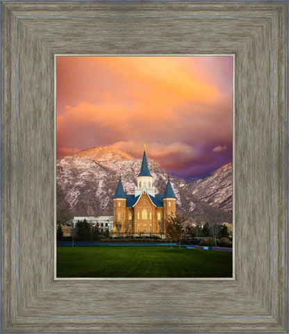Provo City Center Temple - Colored Sky