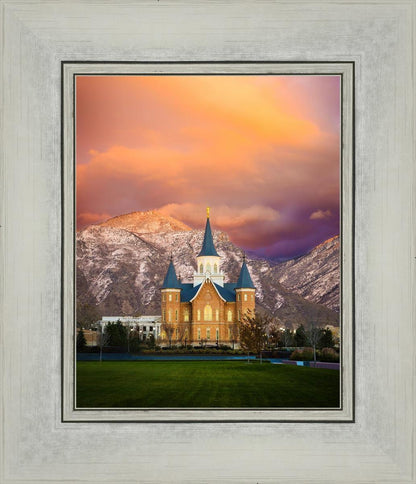 Provo City Center Temple - Colored Sky