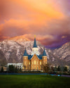 Provo City Center Temple - Colored Sky