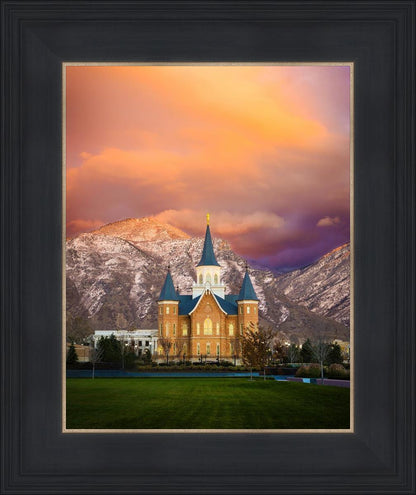 Provo City Center Temple - Colored Sky