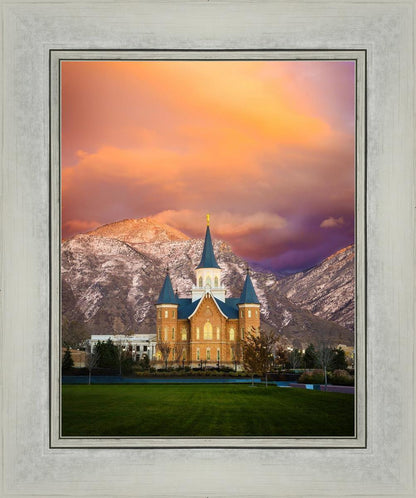 Provo City Center Temple - Colored Sky