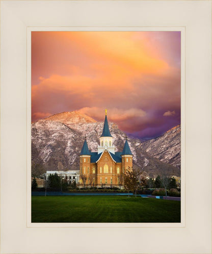 Provo City Center Temple - Colored Sky