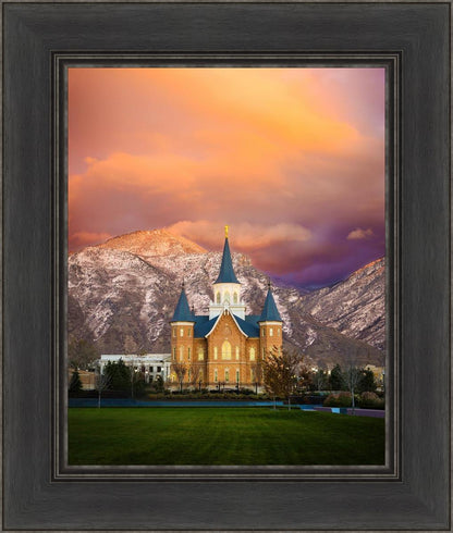 Provo City Center Temple - Colored Sky