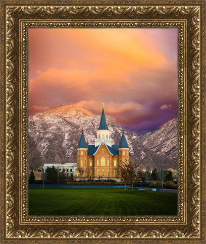 Provo City Center Temple - Colored Sky