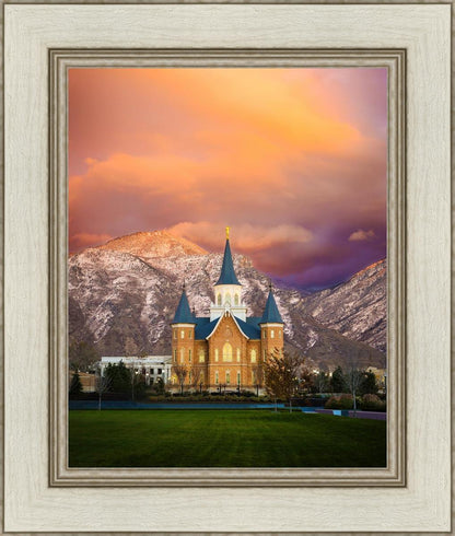 Provo City Center Temple - Colored Sky