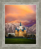 Provo City Center Temple - Colored Sky