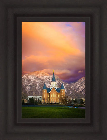 Provo City Center Temple - Colored Sky