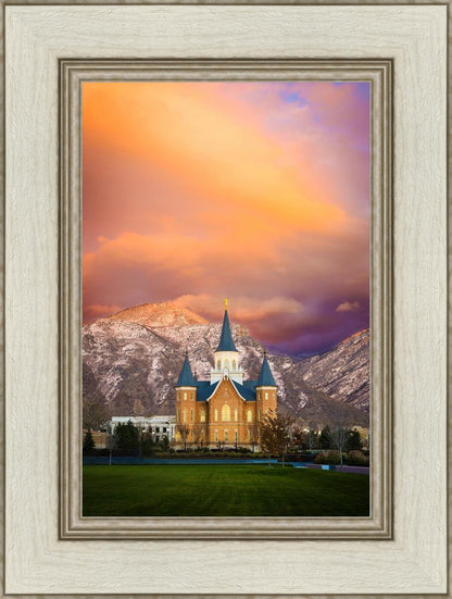 Provo City Center Temple - Colored Sky