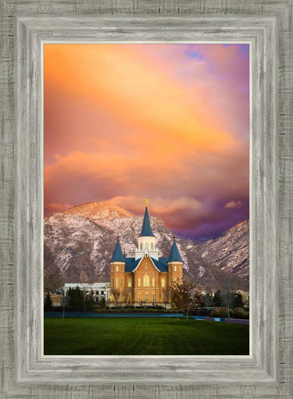 Provo City Center Temple - Colored Sky