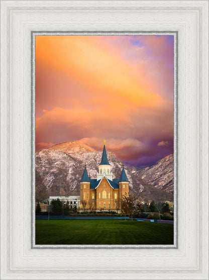 Provo City Center Temple - Colored Sky