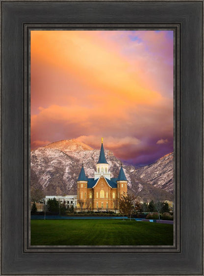 Provo City Center Temple - Colored Sky