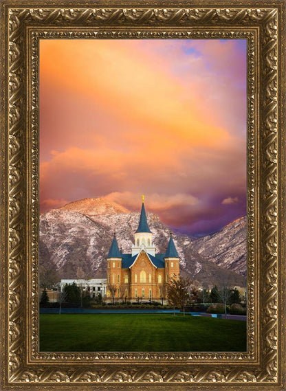 Provo City Center Temple - Colored Sky