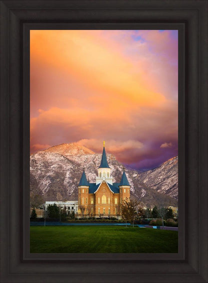 Provo City Center Temple - Colored Sky