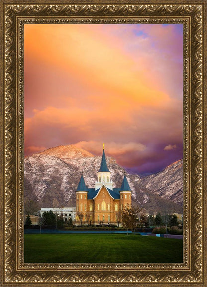 Provo City Center Temple - Colored Sky