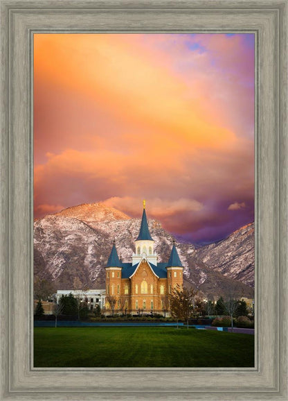 Provo City Center Temple - Colored Sky
