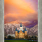 Provo City Center Temple - Colored Sky