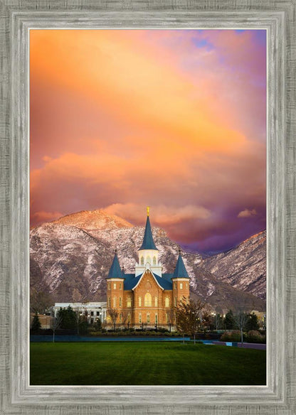 Provo City Center Temple - Colored Sky