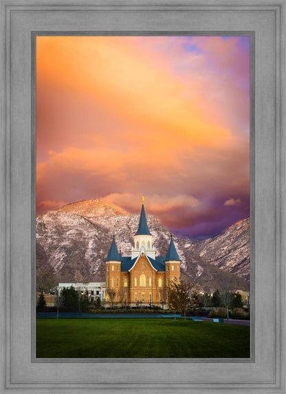 Provo City Center Temple - Colored Sky
