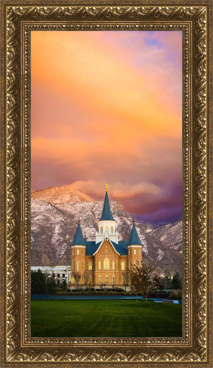 Provo City Center Temple - Colored Sky